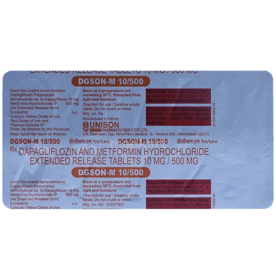 dgson m 10/500mg tablet 10's